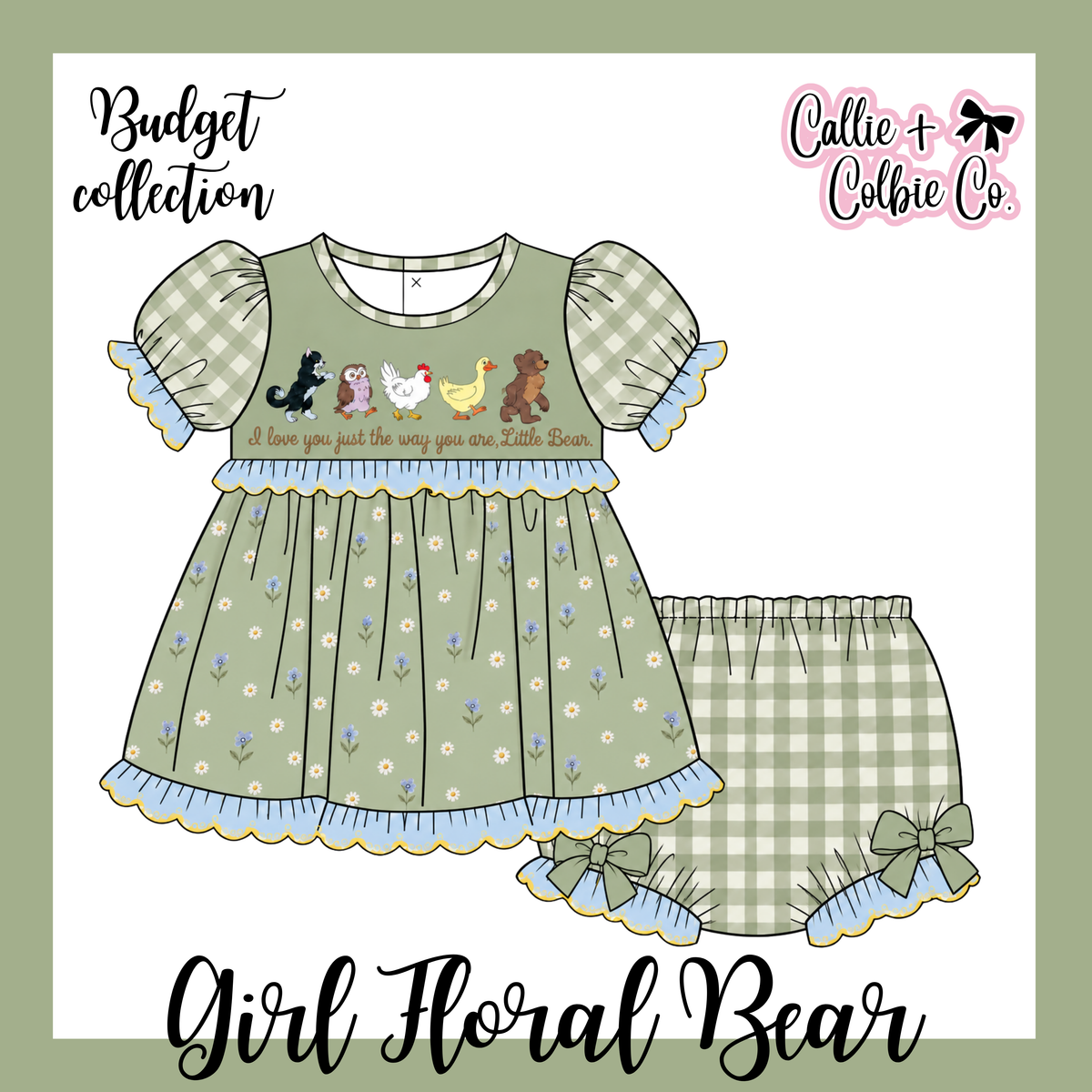 PO16 Girl Floral Bear ETA April