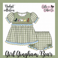 PO16 Girl Gingham Bear ETA April