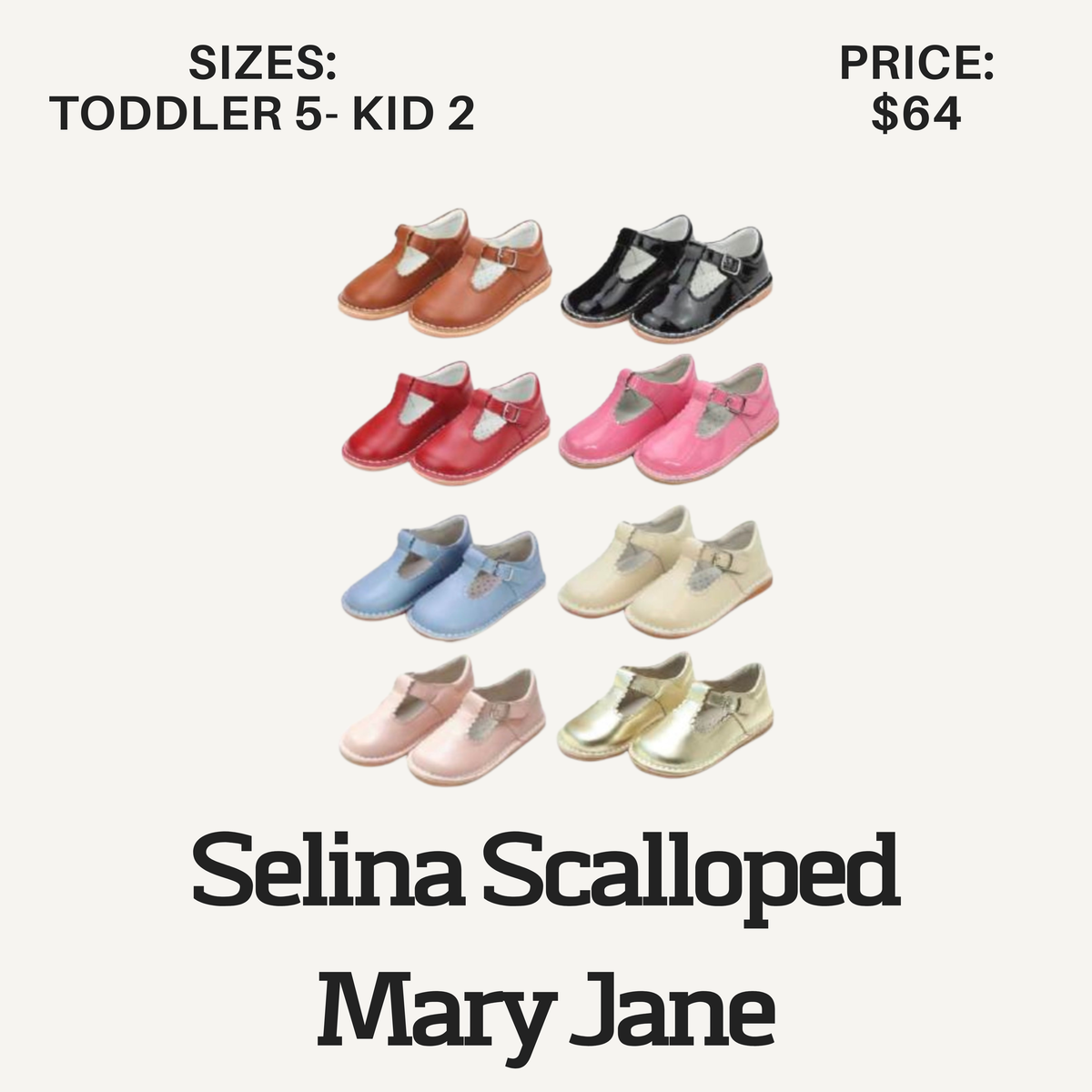 SHOES Selina Scalloped Mary Jane