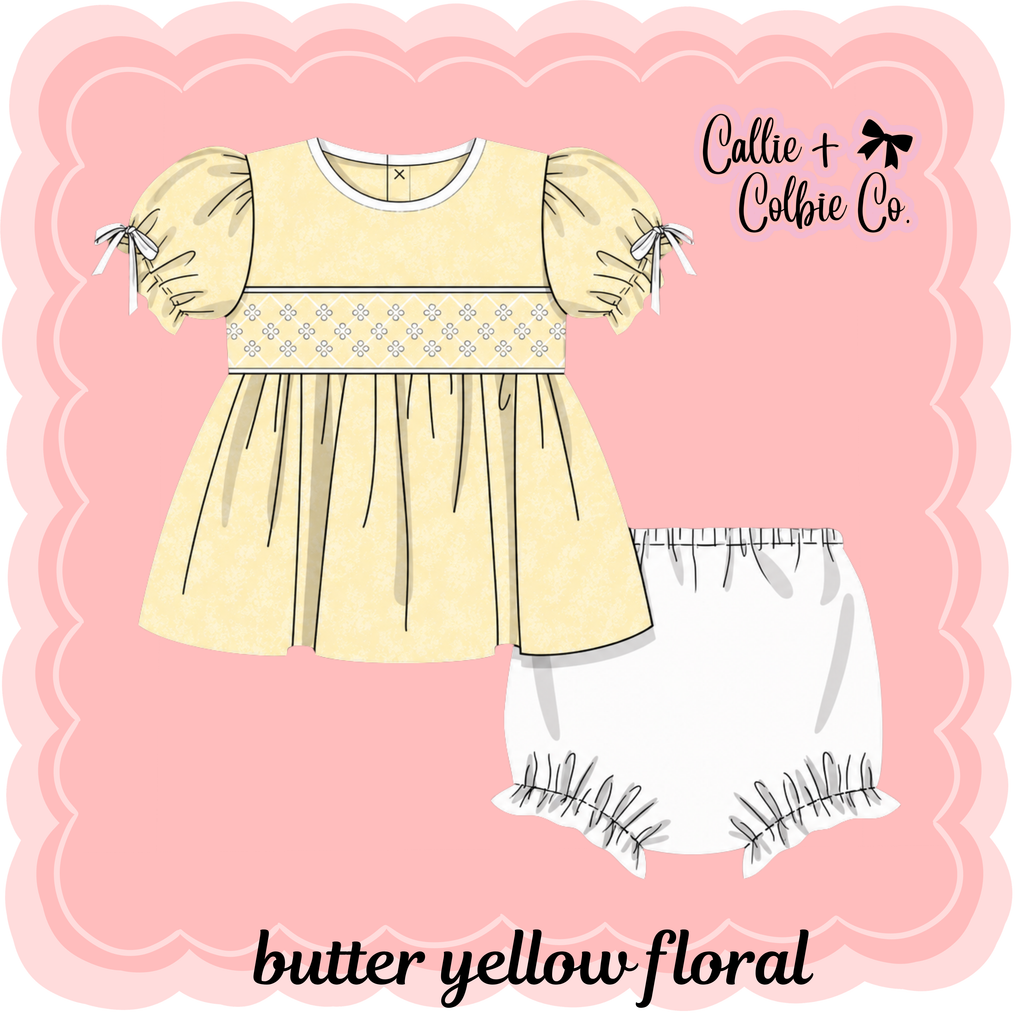 RTS Butter Yellow Floral