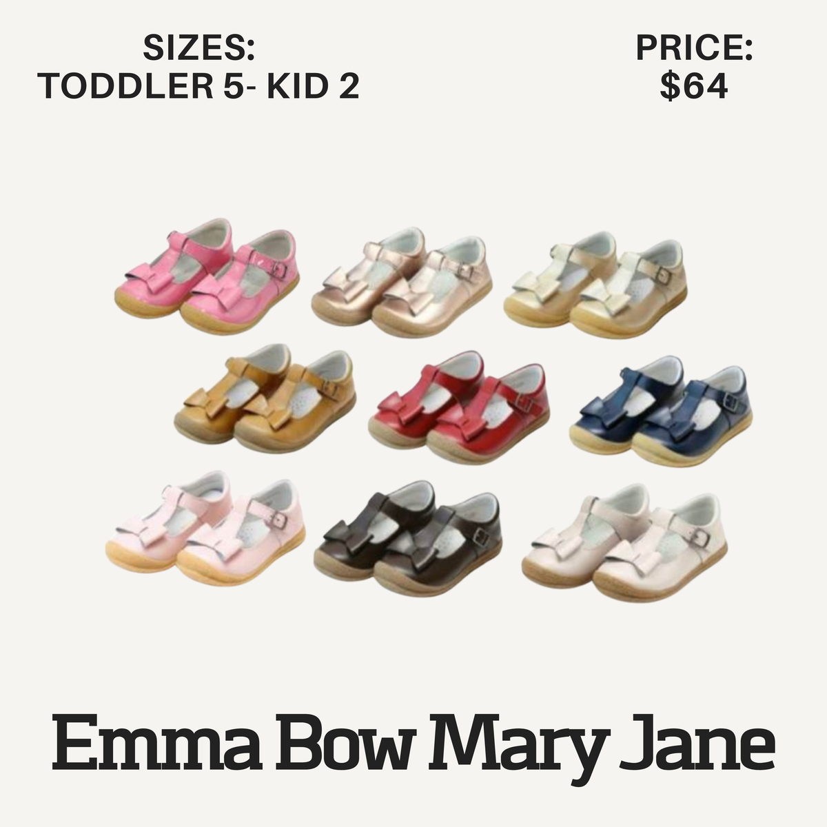 SHOES Emma Bow Mary Jane