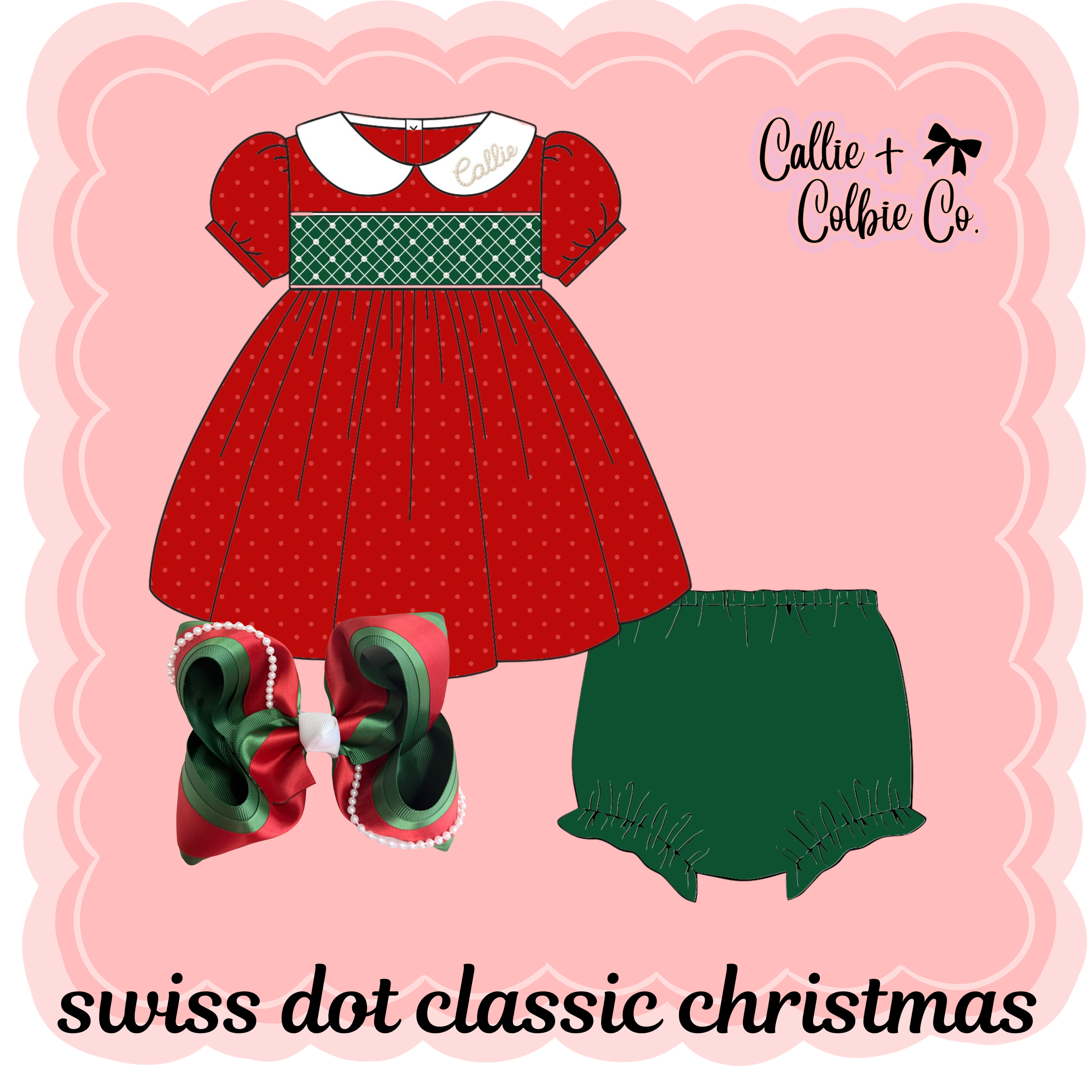 PO4 Custom Swiss Dot Classic Christmas ETA Oct.