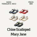 SHOES Chloe Scalloped Mary Jane